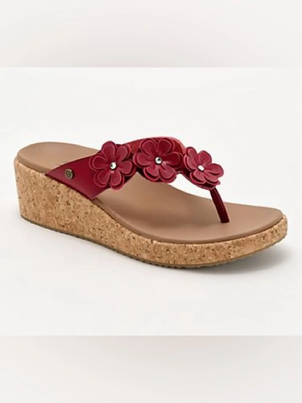 Skechers Cali Arch Fit Beverlee Floral Thong Sandals